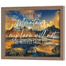 Dicksons Though Mountains Move Love Not Removed 12 x 15 MDF Decorative Wall Plaque