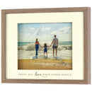 Dicksons Above All Love Each Other Deeply Natural Woodgrain 12 x 15 Wood and Glass Framed Shadowbox Wall Art with Hanger