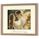 Dicksons No Longer Two But One Woodgrain Frame Natural Woodgrain 12 x 15 Wood and Glass Framed Shadowbox Wall Art with Hanger