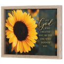 Dicksons Let God Who Created You Define You Yellow Sunflower 15 x 12 MDF Decorative Wall Plaque