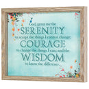 Dicksons Serenity Prayer Blue Floral 15 x 12 MDF Decorative Wall Plaque