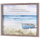 Dicksons Trust In The Lord Forever - Isaiah 26:4-17 x 21 Inch Brown/Blue MDF Wood and Glass Shadowbox Block Sign