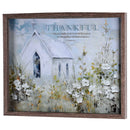 Dicksons Inspirational Christian Wall Hanging Shadow Box Style Framed Wall Décor for Home 17 x 21 Inch Wood and Glass Church Give Thanks to the Lord