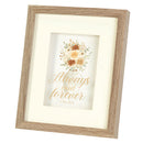 Dicksons Always and Forever Woodgrain Finish Natural Woodgrain 11 x 9 Wood and Glass Framed Shadowbox Wall Art with Hanger