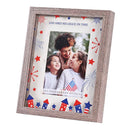 Dicksons Shed His Grace On Thee Woodgrain Finish Wood Shadow Box Wall and Tabletop Picture Frame Holds 5 x 7 Inch Photo