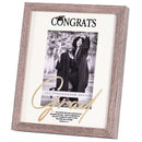Dicksons Congrats Grad For I Know The Plans - Jeremiah 29:11-11 x 9 Inch Brown and White Mdf Wood and Glass Wall or Tabletop Photo Frame
