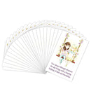 Dicksons Faith and Friendship Classic White 2 x 3 Inch Itty Bitty Bookmark Pack of 24