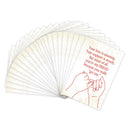 Dicksons My Friend White and Red 2 x 3 Inch Cardstock Itty Bitty Bookmark Pack of 24