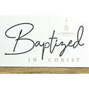 Dicksons Itty Bitty Baptized Drops of Water Decorative Customizable White 7 x 2 Paper Card, Pack of 24