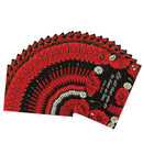 Dicksons Let All You Do Done in Love Red Floral 3 x 2 Paper Itty Bitty Bookmark Pack of 24