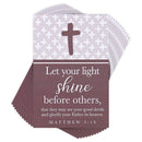 Dicksons Let Your Light Shine Purple 3 x 2 Inch Paper Itty Bitty Place Keeper Bookmark Pack of 24