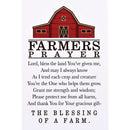 Dicksons Farmers Prayer Bless The Land Crop Creature Strength Wisdom White And Red 3 x 2 Paper Itty Bitty Blessings Card Bookmark, Pack Of 24