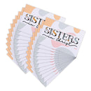 Dicksons Sisters in Christ, Sisters by Heart, Multicolor 3 x 2 Inch Paper Itty Bitty Blessings Pocketcard, Pack of 24