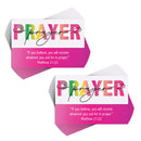 Prayer If You Believe - Matthew 21:22-3 x 2 Inch Pink Cardstock Itty Bitty Blessings Bookmark; Pack of 24
