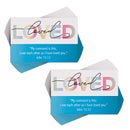 Love Each Other - John 15:12-3 x 2 Inch Blue Cardstock Itty Bitty Blessings Bookmark; Pack of 24
