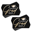 Congrats Grad 2025-3 x 2 Inch Black Cardstock Itty Bitty Blessings Bookmark; Pack of 24
