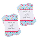 Dicksons May The God of Hope Romans 15:13 3 x 2 Inch Blue and Pink Cardstock Paper Pocketcard Bookmark Set of 24