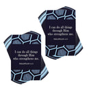 Dicksons I Can Do All Things Philippians 4:13 3 x 2 Inch Navy Blue Cardstock Paper Pocketcard Bookmark Set of 24