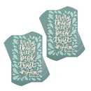 Dicksons Everything Will Be Ok Proverbs 3:5-6 3 x 2 Inch Green Cardstock Paper Pocketcard Bookmark Set of 24