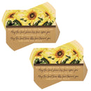 Dicksons May The Lord Bless You 3 x 2 Inch Brown and Yellow Cardstock Paper Pocketcard Bookmark Set of 24