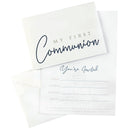 Dicksons My First Communion Encouraging Verse Joy and Hope White 6.25 x 5 Paper Invitation Cards Pack of 3