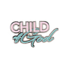 Dicksons Child of God - 1.3 Inch Blue and Pink Zinc Alloy Lapel Pin