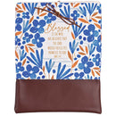 Dicksons Bible Journal Cover Sleeve with Tie Closure 8 x 10.75 Inch Fabric with Vinyl Bottom Blessed is She