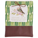 Dicksons Decorative Women's Bible Journal Cover Sleeve with Tie Closure 8 x 10.75 Inch Cotton Canvas with Vinyl Bottom Bird Keep in Perfect Peace