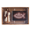 Dicksons I Am The Way The Truth and The Life Brown 5.5 x 3.75 Resin Jesus Figurine and Itty Bitty Blessings Card Bookmark Set
