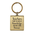 Dicksons Teachers Plant Seeds Of Knowledge Gold 3 inch Zinc Alloy Keychain Accessory