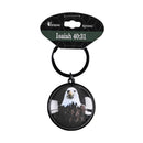 Dicksons Majestic Eagle Black and Grey .75 x .75 Inch Zinc Alloy Fob Holder Keychain Ring Accessory