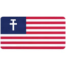 Dicksons Christian Flag Red, White, and Blue 12 x 6 Inch Aluminum Decorative License Plate Accessory Frame
