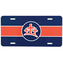 Dicksons Triple Cross Graphic Navy Blue and Orange 12 x 6 Aluminum Decorative Car Truck Van Auto License Plate