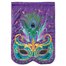 Dicksons Magnolia Garden We Don't Hide The Crazy We Parade It Mardi Gras Alligator Purple Yellow Green 42 x 29 Polyester Outdoor Garden Flag