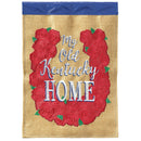 Magnolia Garden Old KY Home Rose Horseshoe 29 x 42 Poly Burlap Outdoor Hanging Flag