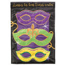 Magnolia Garden Laissez Les Bon Temps Rouler 29 x 42 Black Polyester Outdoor Hanging Flag