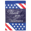 Magnolia Garden Thank You Veterans Flag Stripes 29 x 42 Inch Polyester Garden Flag