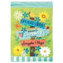 Magnolia Garden Spoiled Here Grandma's House Signpost 29 x 42 Inch Polyester Garden Flag