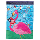 Magnolia Garden God Bless South Patriotic Flamingo 29 x 42 Inch Polyester Garden Flag