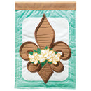Magnolia Garden Fleur-de-lis Magnolias 29 x 42 Inch Polyester Garden Flag
