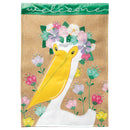 Magnolia Garden Welcome Pelican with Floral Crown 29 x 42 Inch Polyester Garden Flag