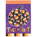 Dicksons Magnolia Garden Outdoor Flag Decoration For Garden, Yard, Or Walkway Large 29 x 42, Weather Resistant Polyester, Candy Corn Trick or Treat