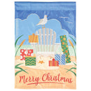 Magnolia Garden Merry Christmas Beach Chair 29 x 42 Inch Polyester Garden Flag