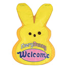 Dicksons Magnolia Garden Easter Peeps 42 x 29 Inch Weather Resistant Polyester Outdoor Flag Decoration For Garden, Yard, Or Walkway, Yellow, Every Bunny Welcome
