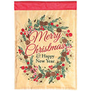 Dicksons Christmas Garden Flag, Outdoor Holiday Decoration, Double-Sided Seasonal Yard Banner Large 29 x 42 Inch Polyester New Year Acorn & Berry Wreath