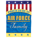 Dicksons Proud To Be An Air Force Family 13 x 18 Polyester Garden Flag