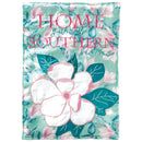 Magnolia Garden Home Sweet Southern Home 13 x 19 Grey Polyester Outdoor Hanging Flag
