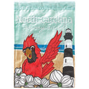 Magnolia Garden NC On my Mind Cardinal 13 x 19 White Polyester Outdoor Hanging Flag