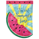 Magnolia Garden Sweet Summertime Watermelon 13 x 19 Pink Polyester Outdoor Hanging Flag