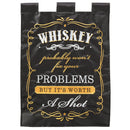 Magnolia Garden Whiskey Worth a Shot 13 x 19 Brown Polyester Outdoor Hanging Flag
